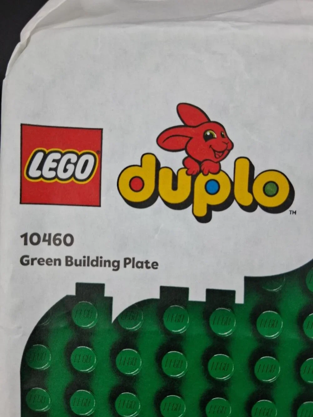 Lego Duplo 10460 Green Building Plate For Ages 1 1/2+ - Picture 3 of 6